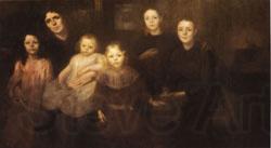 Eugene Carriere The Painter's Family Spain oil painting art